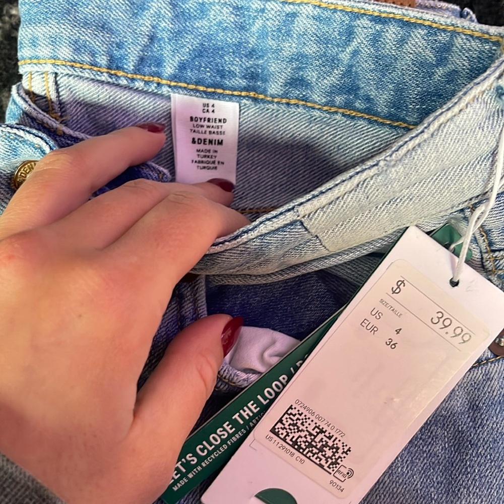 H&M boyfriend low waist jean